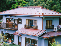 一般新築 銅板屋根葺き
