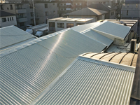 横浜市 家具製造会社 様：複雑に屋根が連続する物件
